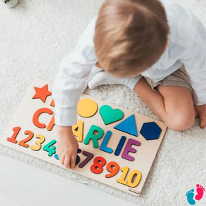 BABY NAME - Personalisiertes Kinderpuzzle aus Holz